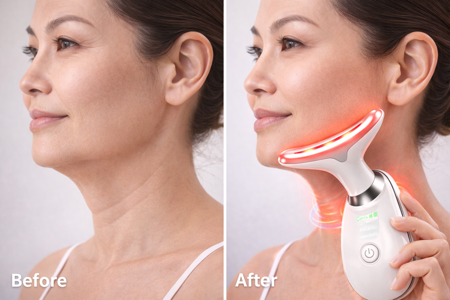 Masajeador facial LED